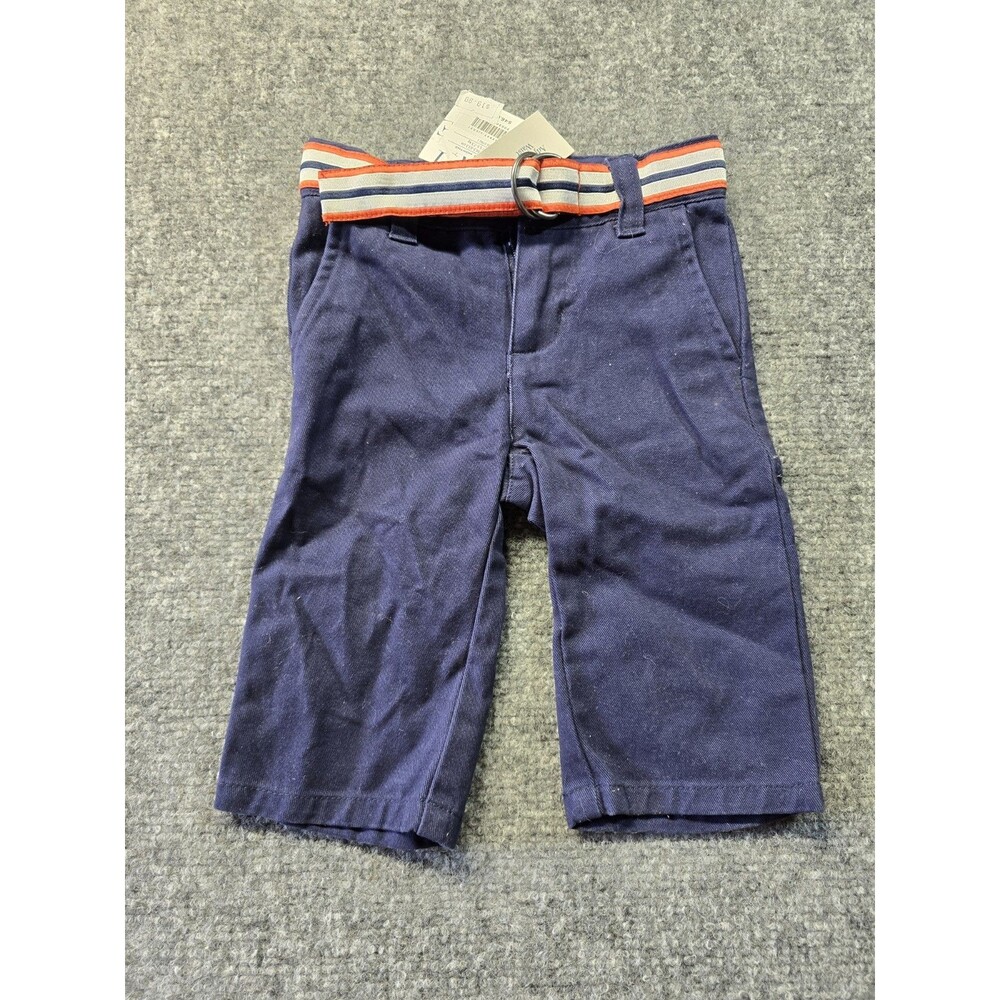 NWT JANIE AND JACK Blue Khaki Pants Size 3-6 Months Baby